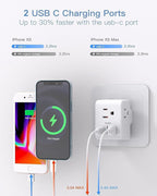 2 Pack US to UK Ireland Travel Plug Adapter, Type G Power Plug Adapter - Image 4