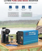 2000 Watt Inverter Pure Sine Wave DC 24V to 110V/120V AC Power Inverters - Image 2