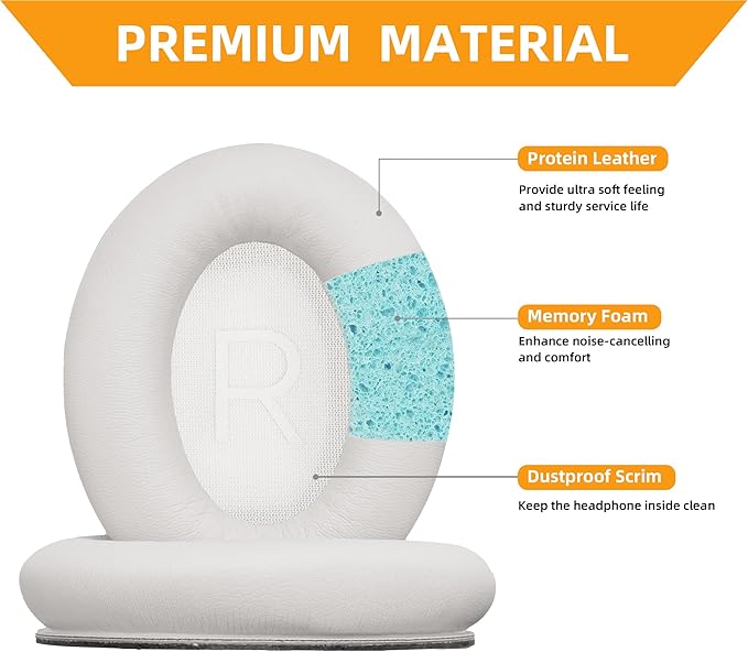Replacement Ear Pads for Bose QuietComfort 45/QuietComfort SE/New QuietComfort - Image 2