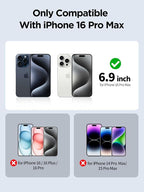 Compatible for iPhone 16 Pro Max Privacy Screen Protector Tempered Glass 6.9 - Image 2