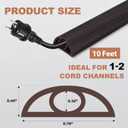 Floor Cord Cover for Wires on Floor Self Adhesive Cord Hider Floor Cable - Image 6