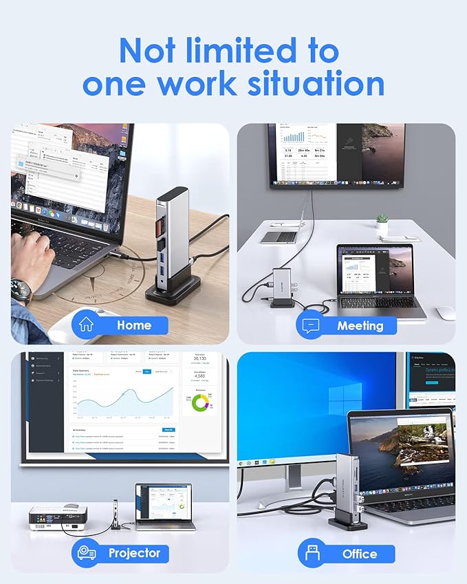 LENTION 10-in-1 USB C Docking Station - Image 7