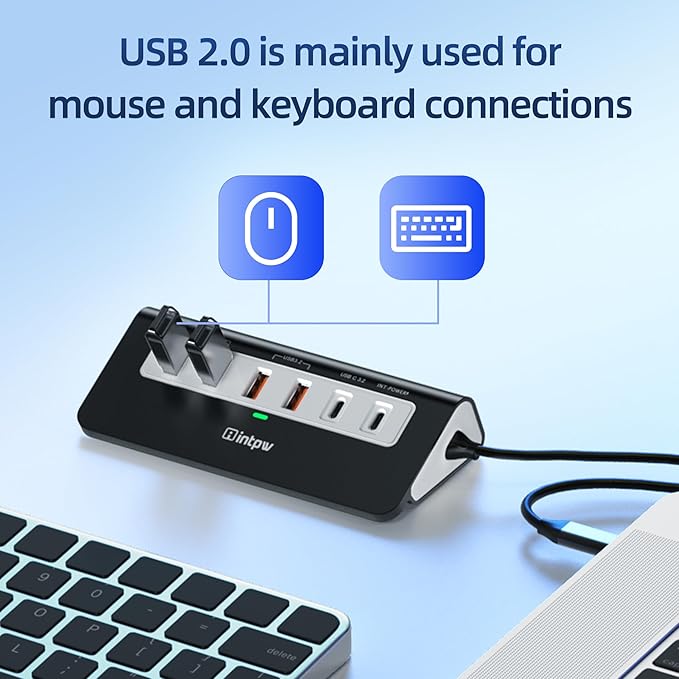 USB C Hub 10Gbps, 9-in-1 USB C Docking station - Image 7