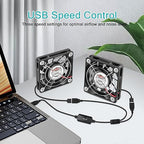 2 Packs Wathai 60mm x 10mm USB Computer Fan 5V - Image 5