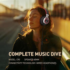 AILIHEN Wired Headphones with Microphone, Over-Ear Foldable Corded Head Phones - Image 5