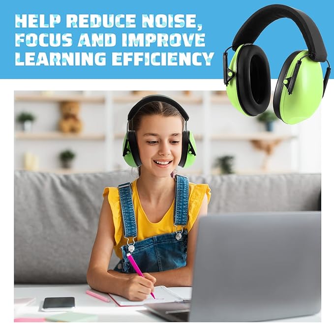 Amylove 12 Pcs Kids Ear Protection Noise Cancelling Headphones Ear Muffs Bulk - Image 5
