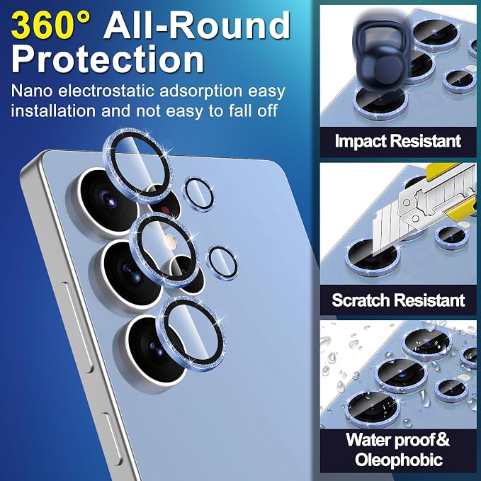 for Samsung Galaxy S25 Ultra Camera Lens Protector, Individual Metal Ring - Image 3