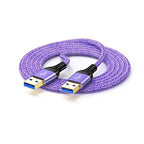 USB to USB Cable, 6FT USB 3.0 Male to Male Type A to Type A Cable Data Transfer by HomeTravelChargerAccessory