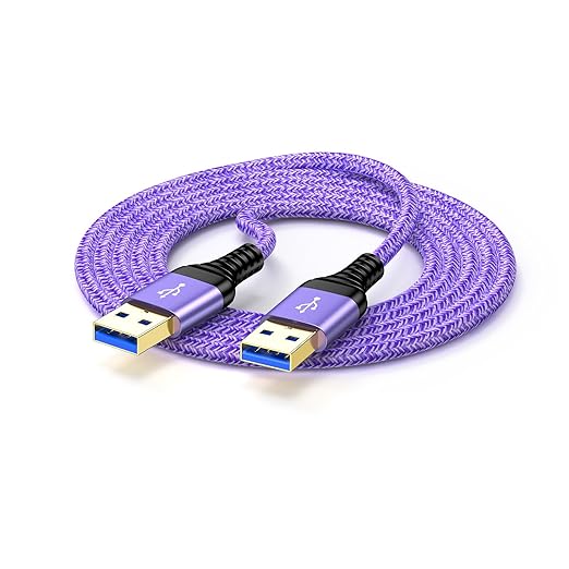 USB to USB Cable, 6FT USB 3.0 Male to Male Type A to Type A Cable Data Transfer by HomeTravelChargerAccessory