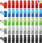 50 Pack 32GB USB 2.0 Flash Drives Bulk Portable USB Thumb Drives Swivel by Copkim