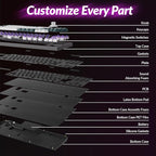 Keychron Q3 HE Wireless Custom Mechanical Keyboard, 2.4 GHz/Bluetooth/Wired QMK - Image 3