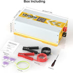 XWJNE 1200W Pure Sine Wave Power Inverter 12V DC to 120V GFCI AC Converter - Image 9