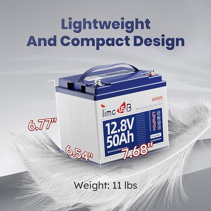 12V 50Ah Trolling Motor LiFePO4 Lithium Battery - Image 5
