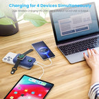 Magnetic Portable Charger 10800mAh, 4-in-1 Wireless Power Bank - Image 6
