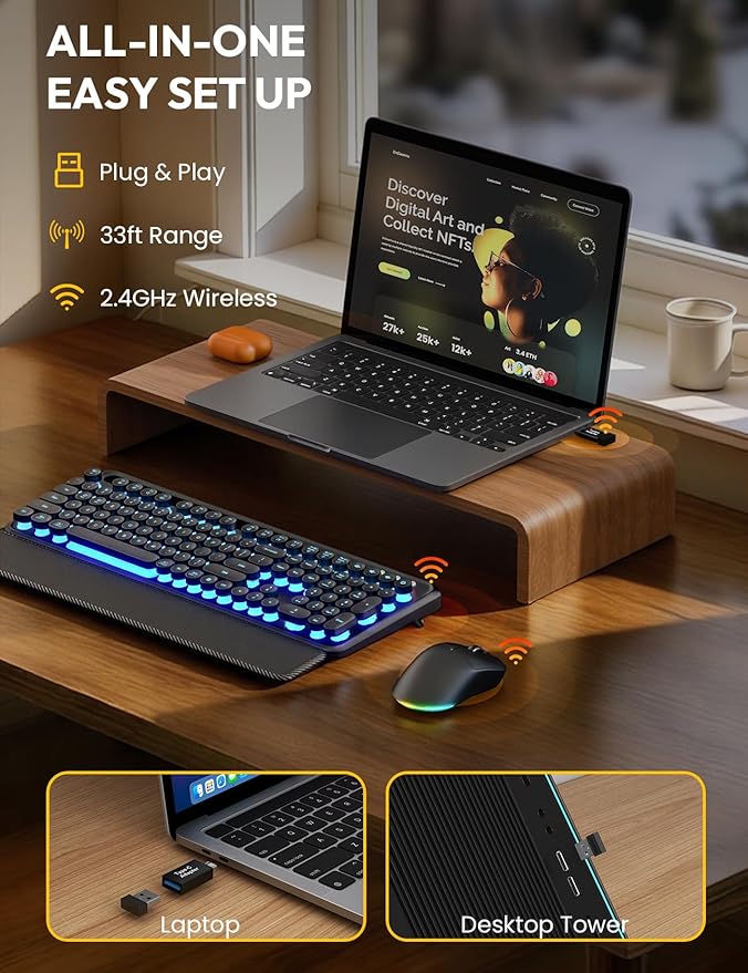 Wireless Keyboard and Mouse Combo - Image 5