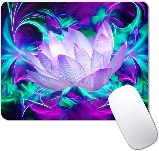 Lotus Mouse Pad Non-Slip Rubber Base Gaming MousePads by CANFLASHION