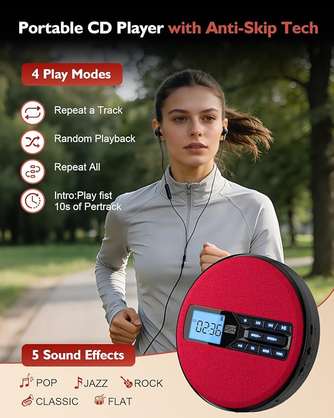 CD Player Portable with Speakers - Image 5