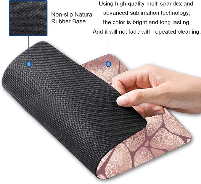 Rose Gold Marble Mouse Pad - Image 2