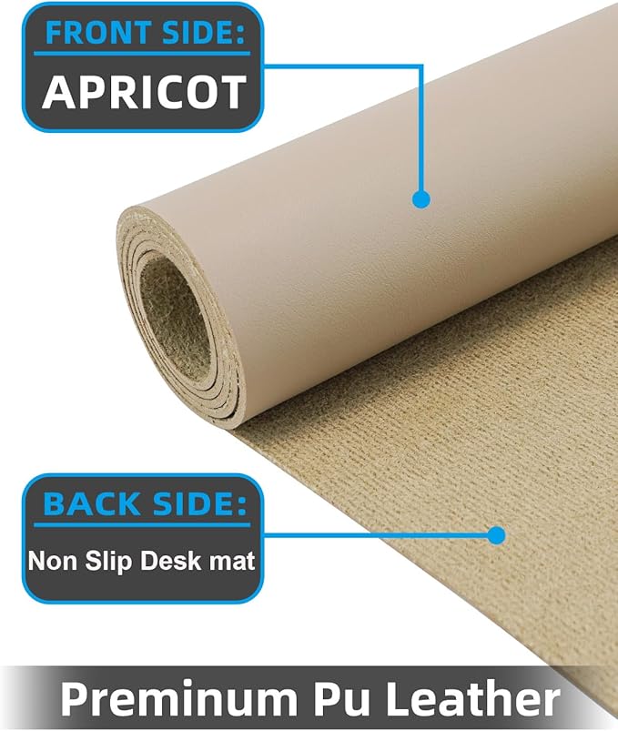 Leather Desk Pad Protector, Large Desk Mat, Mouse Pad, Non-Slip PU Leather Desk - Image 2