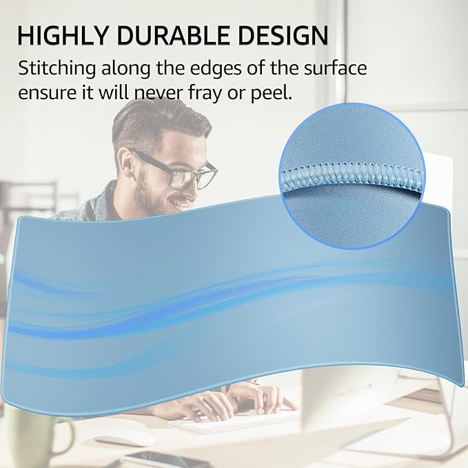 KTRIO Large Gaming Mouse Pad Desk Mat, Superior Micro-Weave Cloth, Non-Slip - Image 3