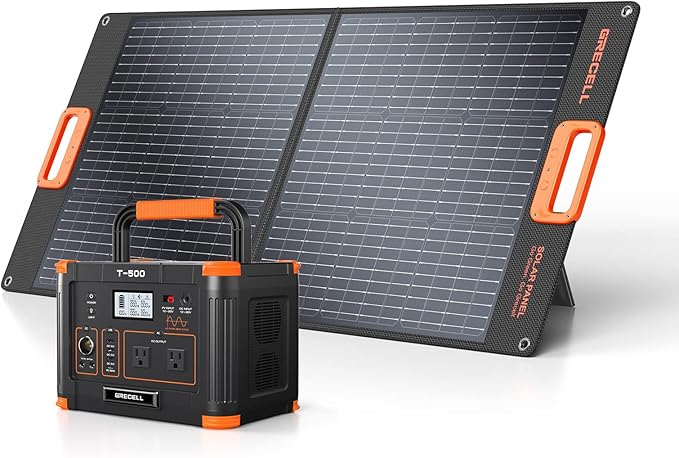 519Wh Outdoor Solar Generator by GRECELLPOWERSTATION