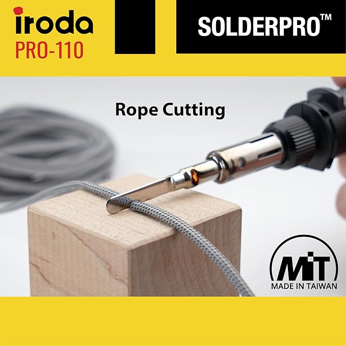 IRODA SolderPro 110 Cordless Butane Soldering Iron Kit, 115 MIns Run Time - Image 6