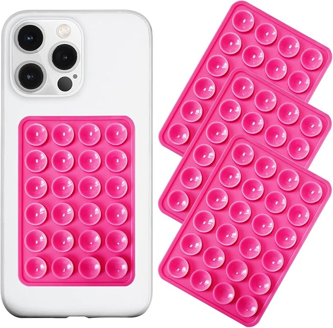 Silicone Suction Phone Case Mount 3 Pack, Silicon Adhesive Suction Cup Phone by LvShuLiangPin