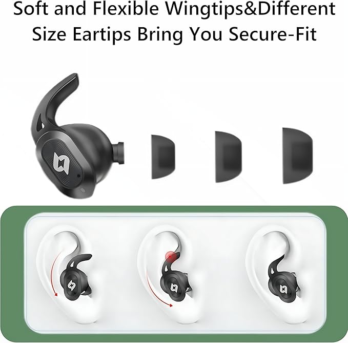 Wireless Earbuds Bluetooth Earbuds Wireless Charging Case Waterproof Headphones - Image 2