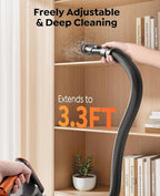 Fieety Cordless Vacuum Cleaner, 600W/50KPa/65Min Runtime Stick Vacuum - Image 4