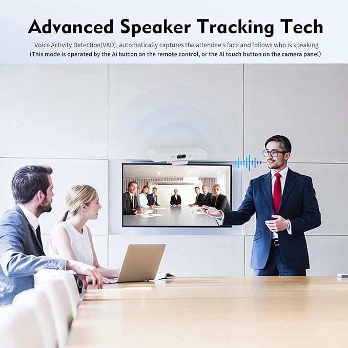 TOALLIN 4K Webcam with Microphone and Speaker, All-in-One Video Conferencing - Image 5