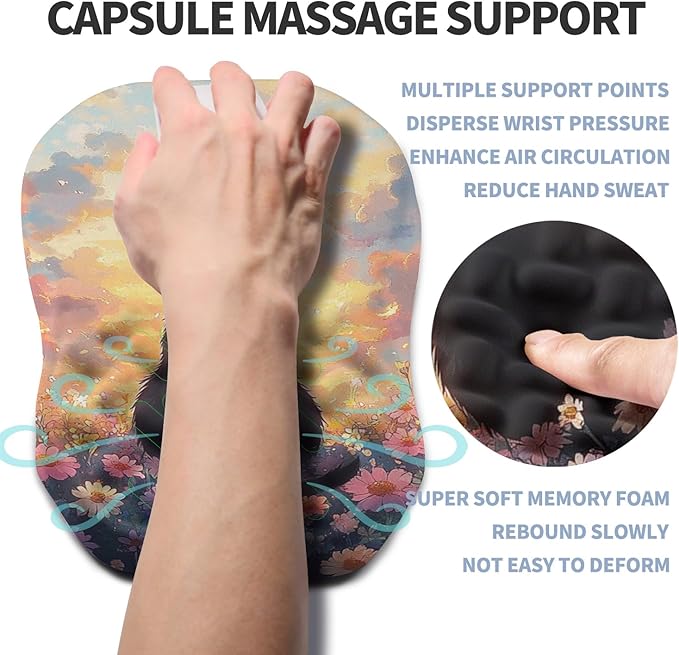 Ergonomic Raised Mouse Pad Wrist Support - Image 3