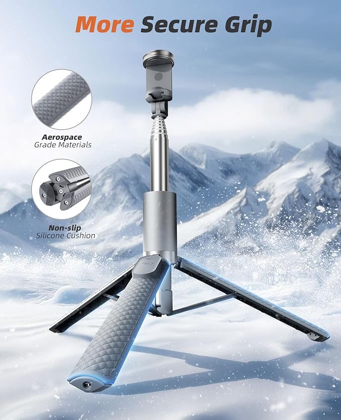 62" Phone Tripod & Selfie Stick, Tripod - Image 4