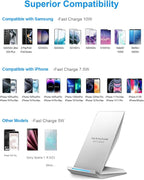 NANAMI Fast Wireless Charger, Qi Certified Charging Stand 7.5W Compatible - Image 3