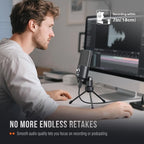 FIFINE USB Microphone, Metal Condenser Recording Microphone - Image 8