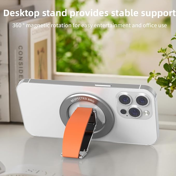 Magnetic-Phone-Grip-Stand, Magnetic Phone Ring Holder Kickstand - Image 4
