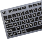 Large Print Keyboard Cover for Dell KM636 KB216 KB216t KB216d KB216p Wired & - Image 2