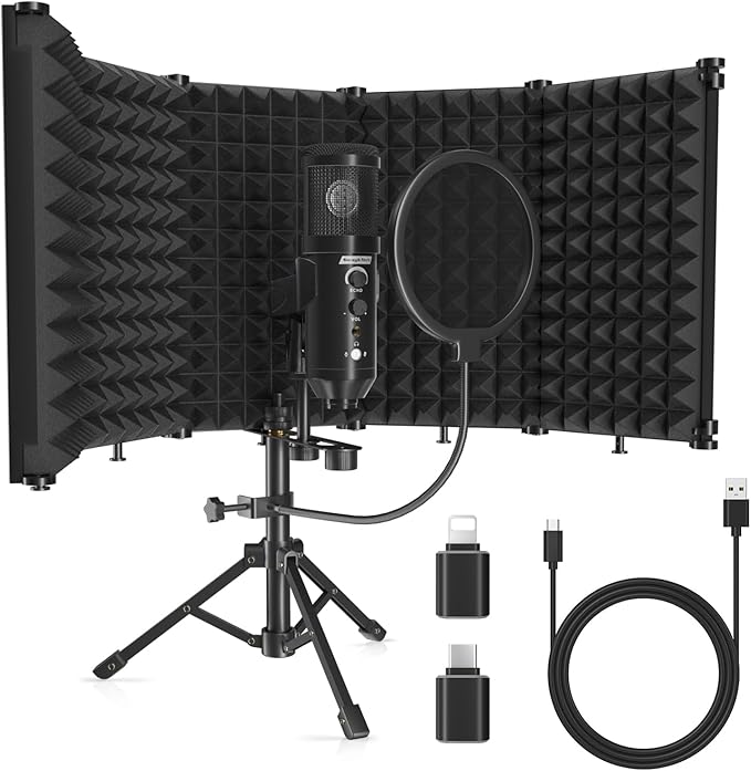 Studio Recording Microphone Isolation Shield by SwaykTech