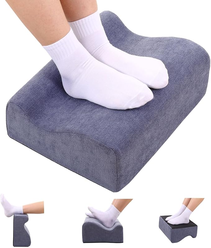 Foot Rest for Under Desk at Work, Ergonomic Under Desk Footrest by Officechairscarseatcushio