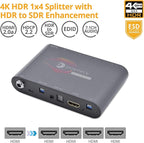 gofanco Prophecy Intelligent 1x2 HDMI Splitter 4K 60Hz HDR – 4K @60Hz 4:4:4 - Image 2