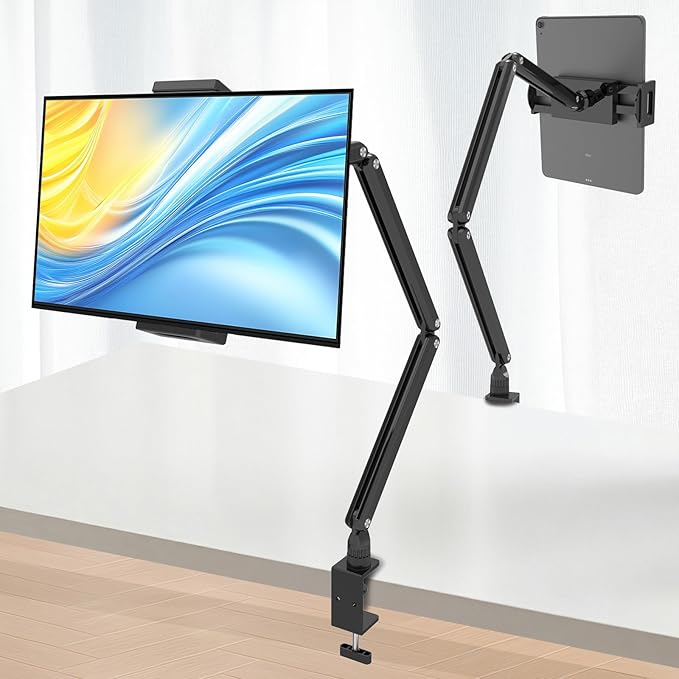 Tablet Stand for iPad, Aluminum Multi-Angle Adjustable Tablet Holder, by Yumecamp