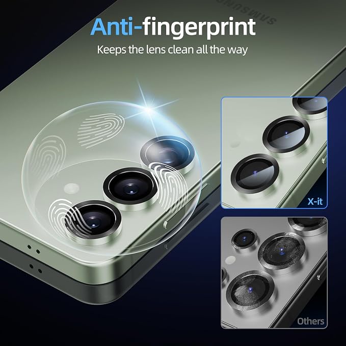 X-it Camera Lens Protector for Samsung S25 Plus, 9H Tempered Glass, Independent - Image 6