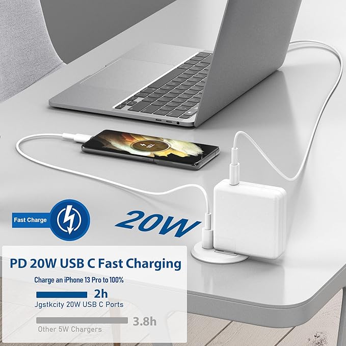 2 inch Desk Power Grommet with PD 20W USB C, Ultra-Flat Plug Power Strip - Image 4