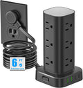 Tower Power Strip with Surge Protector by Unknown