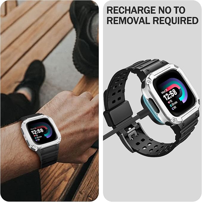 FINTIE Bands with Case Compatible with Fitbit Versa 4/3/2/1/Versa Lite/Fitbit - Image 5