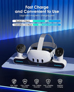 Charging Dock for Meta Quest 3 Charging Station Magnetic Charger for Meta Quest - Image 2