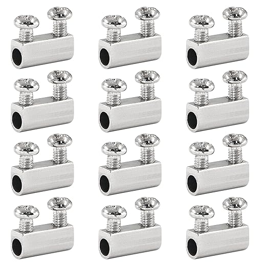 Biaungdo 12 Pcs Stainless Steel Wire Rope Cable Clamp, Adjustable New Upgrade by Biaungdo