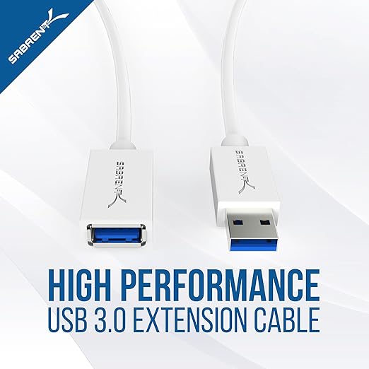 SABRENT 22AWG USB 3.0 Extension Cable A Male to A Female 3 Feet - Image 2
