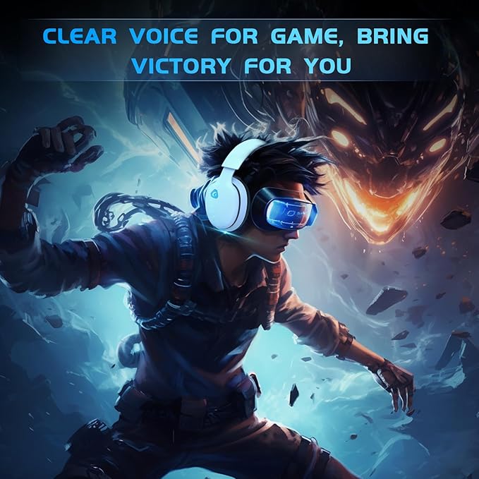 2.4GHz Wireless Gaming Headset for PS5, PS4 Fortnite & Call of Duty/FPS Gamers - Image 4