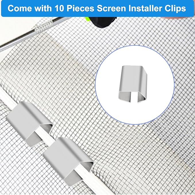 Window Screen Repair Kit Mesh Screen Spline Roller Repair Tools Kit - Image 5