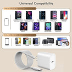 10FT Fast iPhone Charger, Extra Long Apple Charger Fast Charging 2Pack 20W USB - Image 3